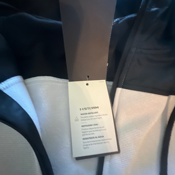 Under Armor UNSTOPPABLE Storm ColdGear® Swacket Men’s Size L NEW White/Black - Picture 6 of 10